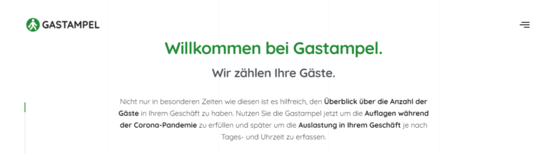 Gastampel – erfasst Eure Gäste automatisch