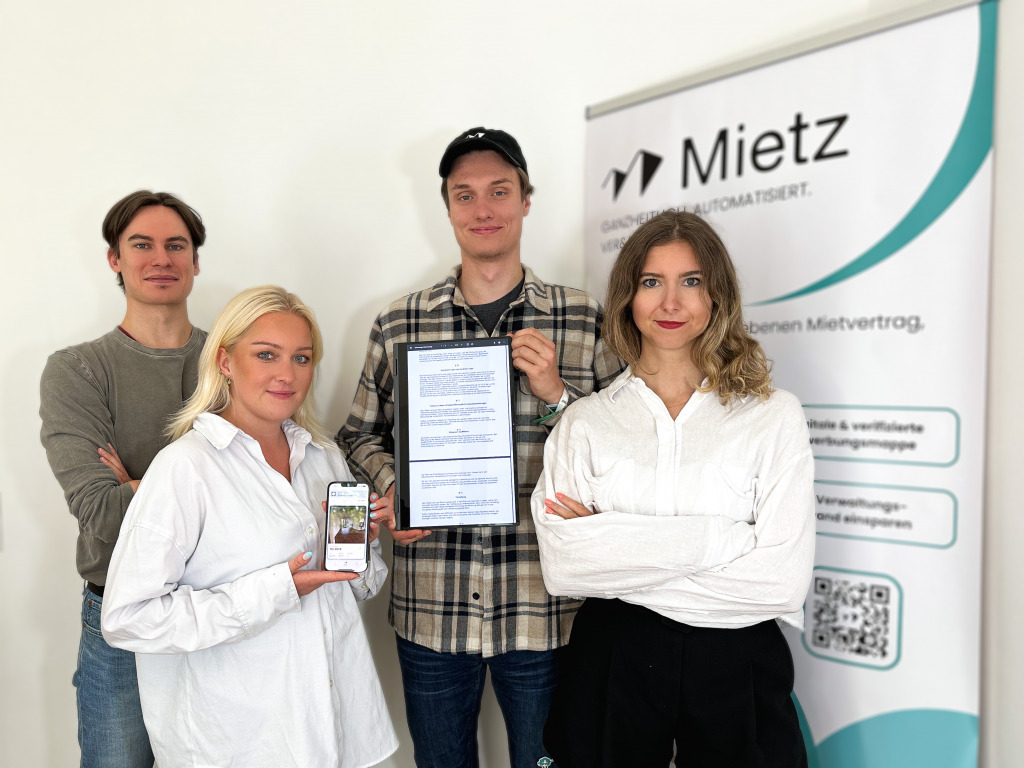 Mietz startet erste mobile Plattform für 100% digitale und rechtssichere Mietverträge